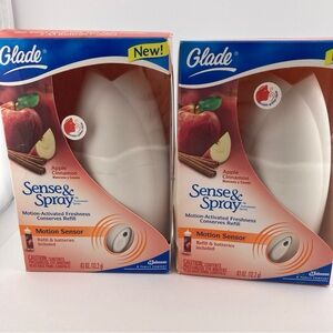 2) Glade Sense & Spray Motion Activated Device Apple Cinnamon Automatic Spray